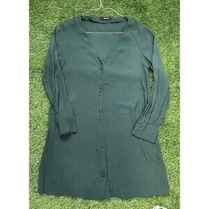Madewell Long Sleeve Button Front Novel Dress Size Medium